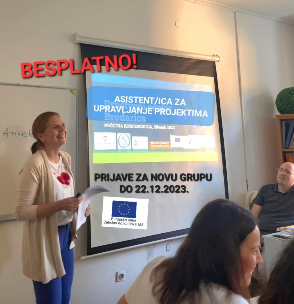 Asistent za upravljanje EU projektima- BESPLATNO ZA ZAPOSLENE I NEZAPOSLENE