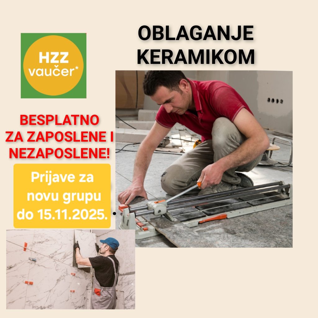 NOVI BESPLATNI PROGRAM OBLAGANJE KERAMIKOM – ZA ZAPOSLENE I NEZAPOSLENE!!!