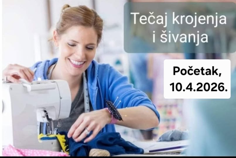 TEČAJ KROJENJA I ŠIVANJA